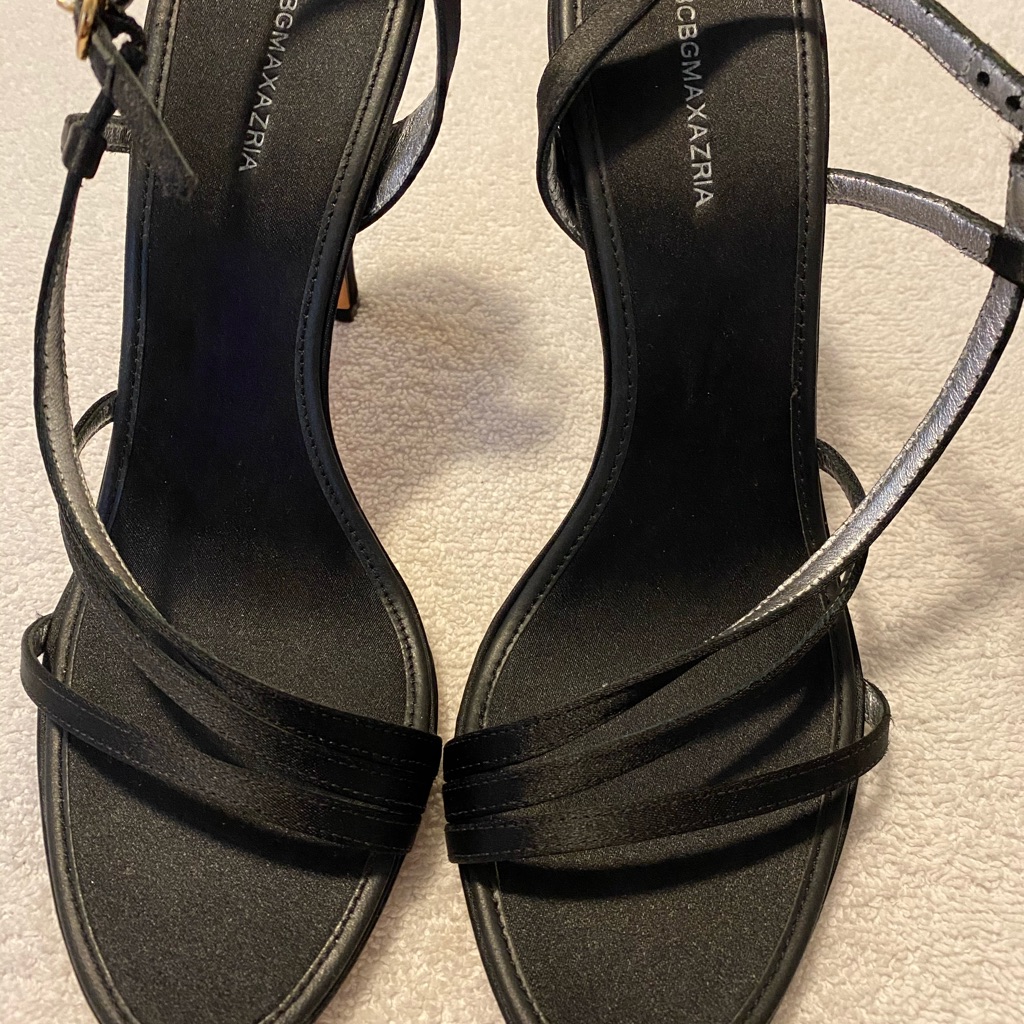 Brand New Black Satin Heels By Bcbg Maxazria Box 55 Brand New Black Satin Heels By Bcbg Maxazria Box 55